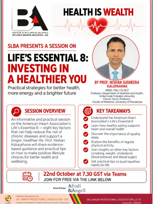 Life’s Essential 8 : Investing in a healthier you